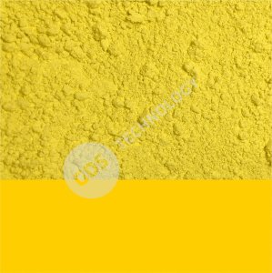 Saffron yellow porcelain paint powder