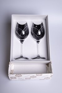 Borospohár Swarovski Sparkling Hearts - 470 ml