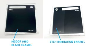 Černá barva na oboustranně kalené sklo MGDOR 9180