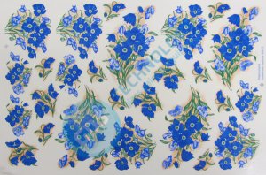 Blue bells - glass decals