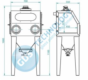 Sandblasting box ITB 70